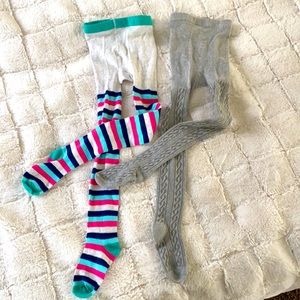 NWOT *2 pairs* Carter’s size 4-6 years tights